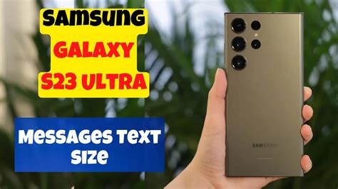 How To Increase Decrease The Messages Text Size Samsung Galaxy S