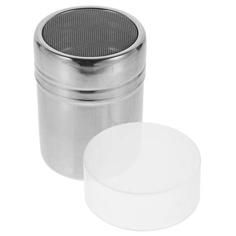 Stainless Steel Powder Bottle With Mesh Sprinkler Seasoning Coffee