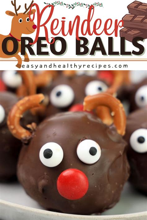 Reindeer Oreo Balls Easy And Healthy Recipes