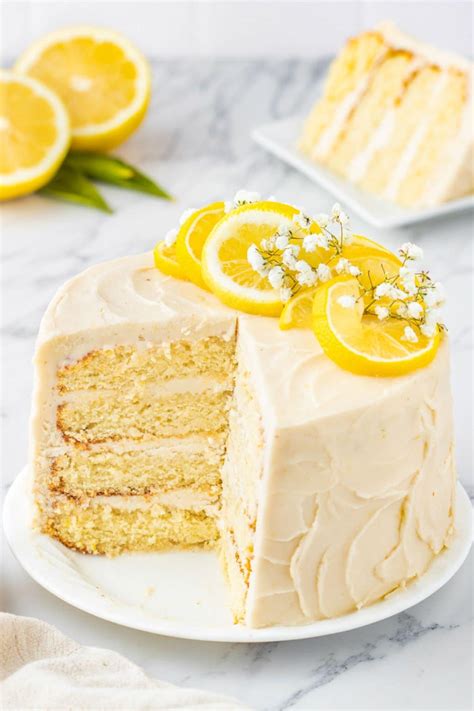 Lemon Cake with Cream Cheese Frosting | The Best Cake Recipes