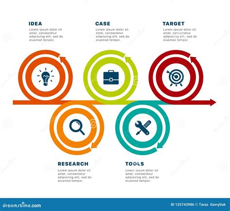 Infographics of Goal Achievement Stock Vector - Illustration of connection, element: 125743986