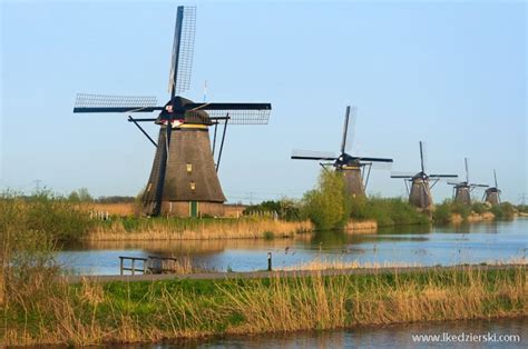 Kinderdijk Miasteczko Wiatrak W