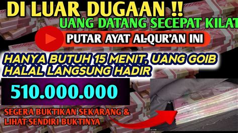 Bukti Nyata Keajaiban Al Qur An Hanya Putar Menit Saja Uang Ada