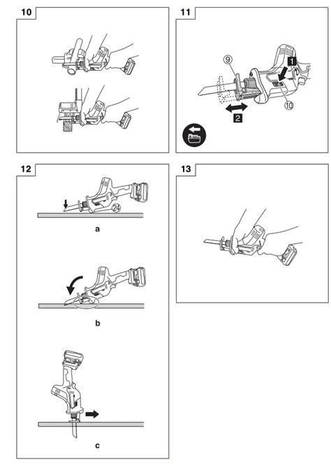 Hikoki Cr Da Cordless Reciprocating Saw Instruction Manual