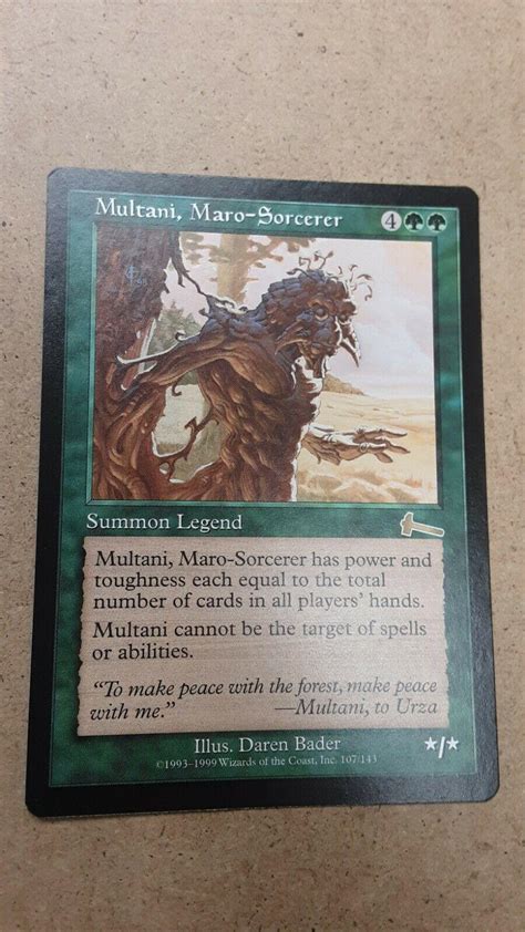 Multani Maro Sorcerer Prices Magic Urzas Legacy Magic Cards