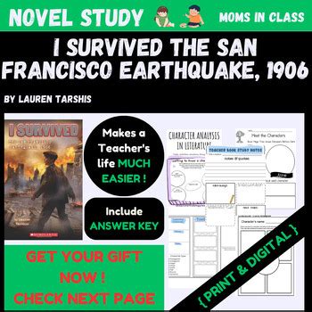 I Survived The San Francisco Earthquake 1906 By Lauren Tarshis Novel Study