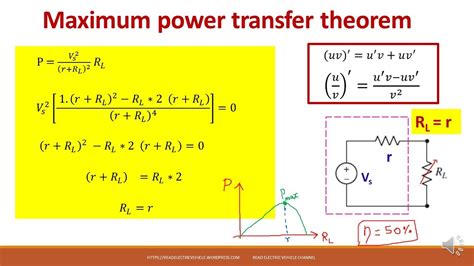 Maximum Power Transfer Theorem Solved Problems YouTube