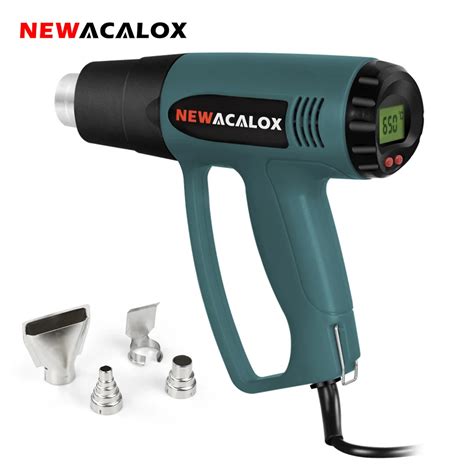 Newacalox 2000w 220v ue plug industrial elétrica pistola de ar quente