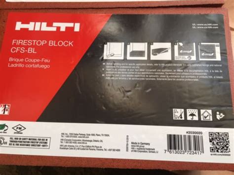 Hilti Pcs Cfs Bl Firestop Block Ebay