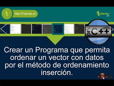 Ciclo While Visual C Metodo De Ordenamiento Insercion Youtube