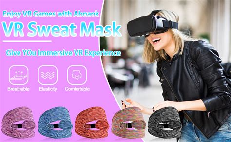 Amazon Abnaok Pack Vr Eye Mask Adjustable Breathable Vr Sweat