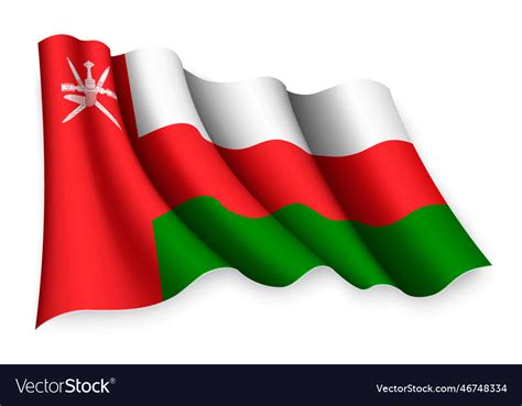 Waving Flag Of Oman Royalty Free Vector Image VectorStock