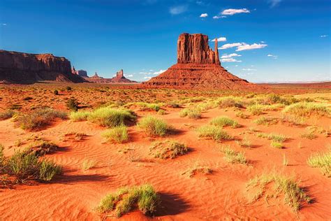 地球 モニュメントバレー アリゾナ 砂漠 地平線 風景 自然 岩 砂 アメリカ HDデスクトップの壁紙