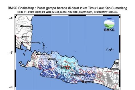 Gempa Magnitudo 4 8 Di Sumedang Malam Ini Terasa Hingga Bandung Cimahi