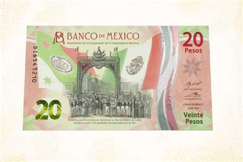 Nuevo billete de 20 pesos premiado como el mejor de América Latina La