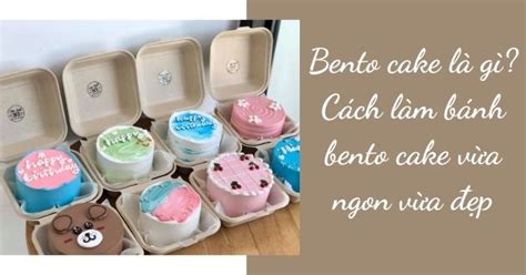 Bento Cake Là Gì Cách Làm Bánh Bento Cake Vừa Ngon Vừa đẹp Trường