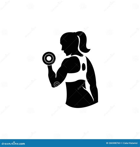 Fitness icon logo vector stock illustration. Illustration of male