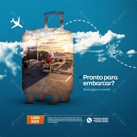 Agência de Viagens Pronto para Embarcar Bora Viajar o Mundo Social