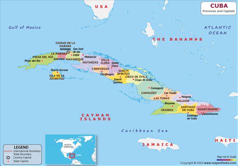 Cuba Provinces and Capitals List and Map | List of Provinces and ...