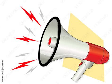 Megaphone With Loud Symbols Stock Vector Adobe Stock