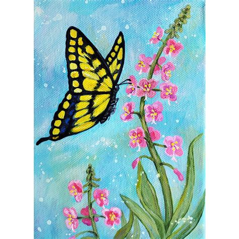 Butterfly Acrylic Painting