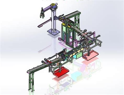 【两块钱】高度自动化灌装生产线3d模型下载三维模型step模型 制造云 产品模型