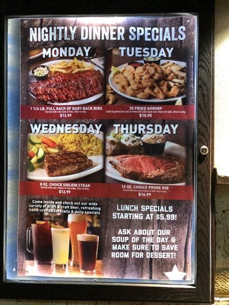 Menu At Millers Ale House Pub And Bar Seminole 113th St