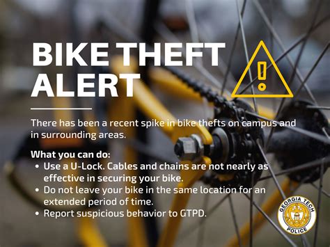 Spike In Bike Thefts Onaround Campus Rgatech