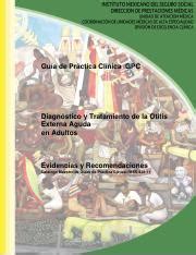 otitis pdf Guía de Práctica Clínica GPC Diagnóstico y Tratamiento de