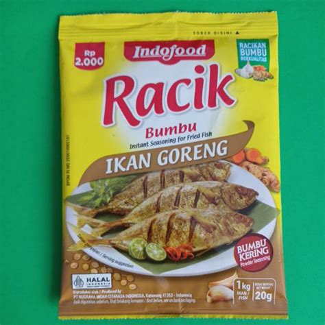 Jual RACIK INDOFOOD Bumbu Kering IKAN GORENG Kemasan 20 Gram Shopee