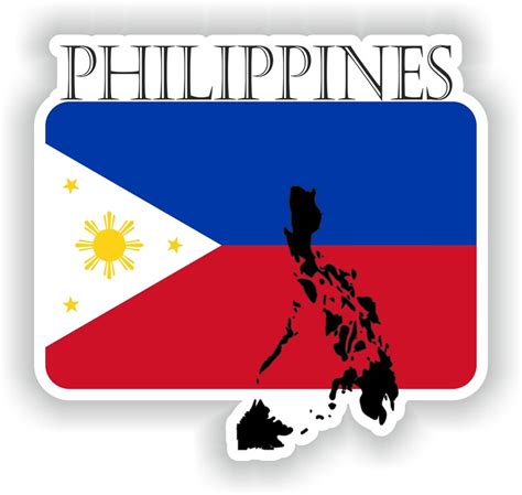 Philippines Sticker Flag Mf For Laptop Book Fridge Guitar Motorcycle