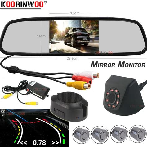 Koorinwoo Car Parking Sensor 4 Dynamic Trajectory Camera Rear Radars