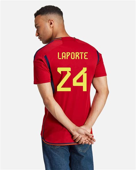 Camiseta 1ª España para el Mundial Qatar 2022 de Laporte para Hombre