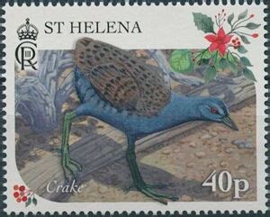 Stamp Saint Helena Crake Zapornia Astrictocarpus Saint Helena