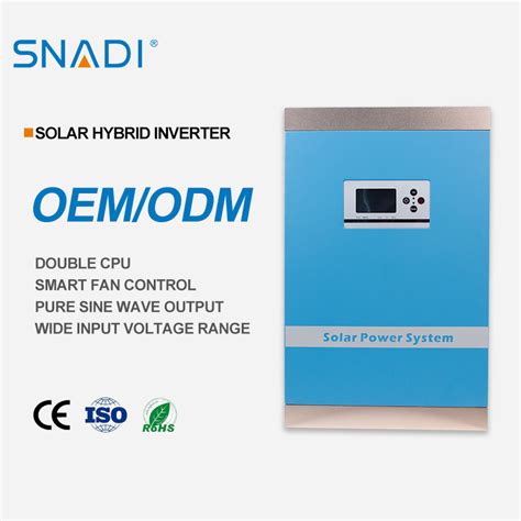 Snadi Manufacturer 24V 48V 1000W To 6000W Off Grid Hybrid Solar