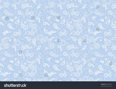 Ocean Creatures Texture Stock Vector Royalty Free 34652581 Shutterstock