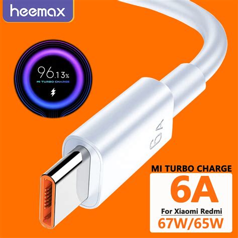 A W W Mi Turbo Charge Cable For Xiaomi Pro Redmi Note Poco