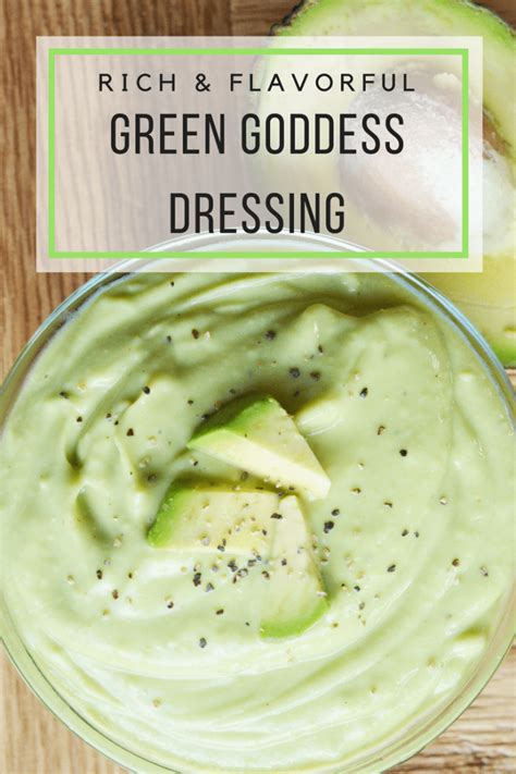 Easy Green Goddess Dressing Recipe Healthy Salad Recipes