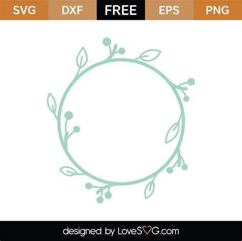 Monogram Leaves Svg Svg Cut File