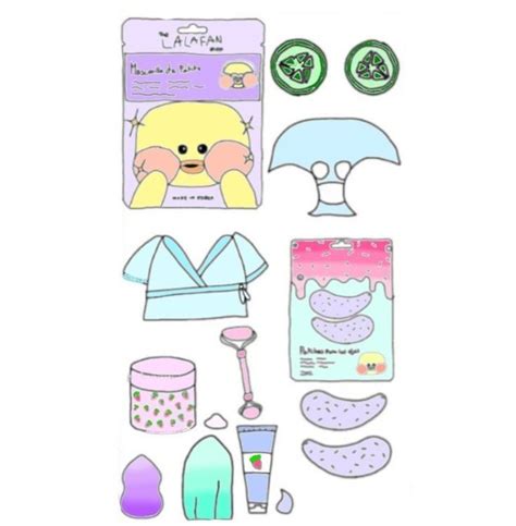 The Paper Doll Is Next To Its Packaging And Other Items For Making It