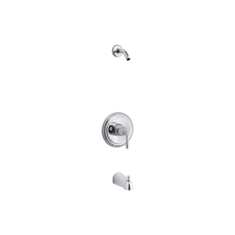 KOHLER 1-Handle Rite-Temp Bath and Shower Valve Trim Kit in Polished ...