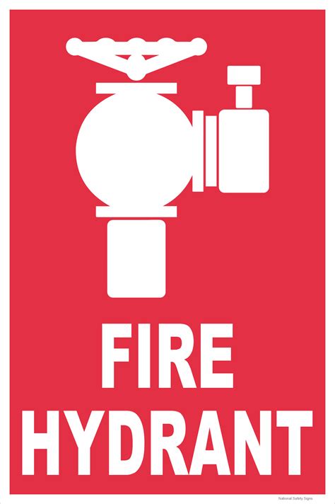 Fire Hydrant Sign F14139 National Safety Signs