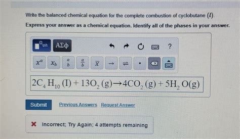 Solved Write The Balanced Chemical Equation For The Complete Chegg