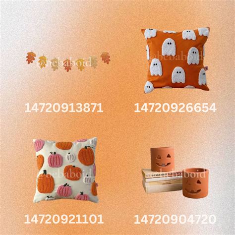 Bloxburg Halloween Fall Decor Decals In 2023 Fall Decor Decor