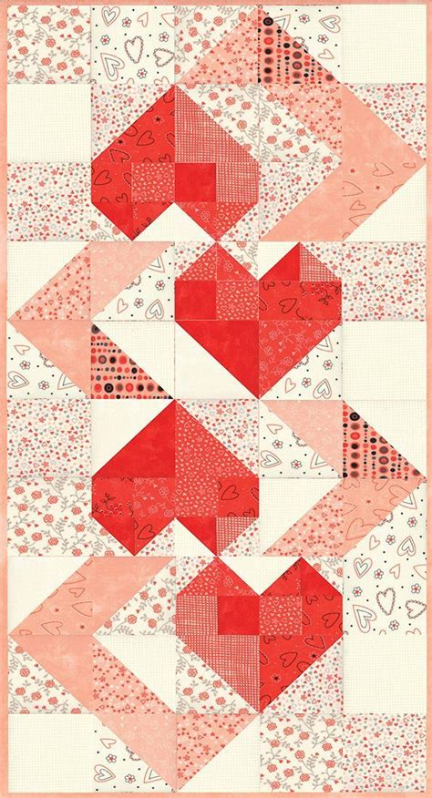 592 Hearts Intertwined Heart Quilt Pattern Quilts Quilt Patterns