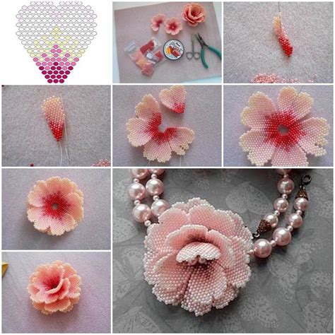 Best Seed Bead Jewelry 2017 Small Blue Flower Picture Tute Seed Bead