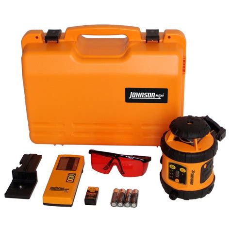 Johnson Level Self Leveling Rotary Laser Level Kit 40 6516