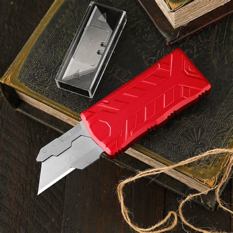 Double Action OTF Box Cutter RAZOR Utility Knives