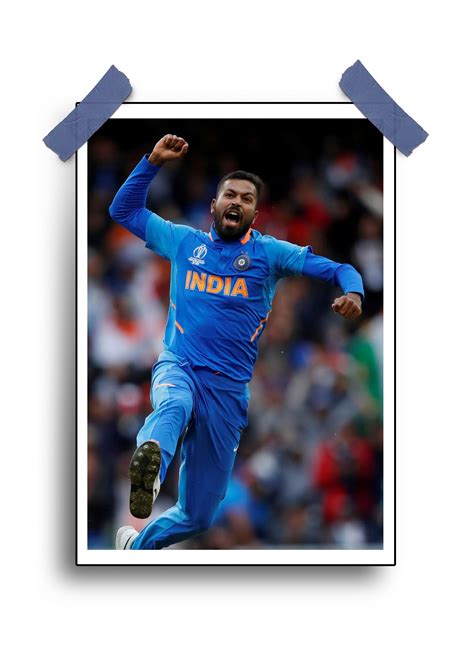 Hardik Pandya Wicket Celebration Posters Printitnice