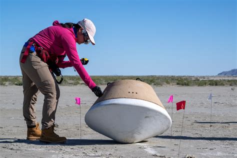 Myradar Nasas Osiris Rex Capsule Safely Lands With Asteroid Treasure